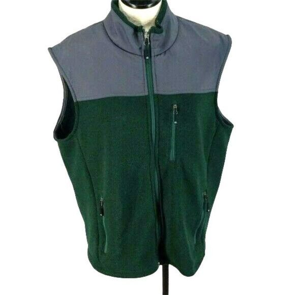 Solaris Adventure green color block Zip Up vest‎ - Picture 1 of 7